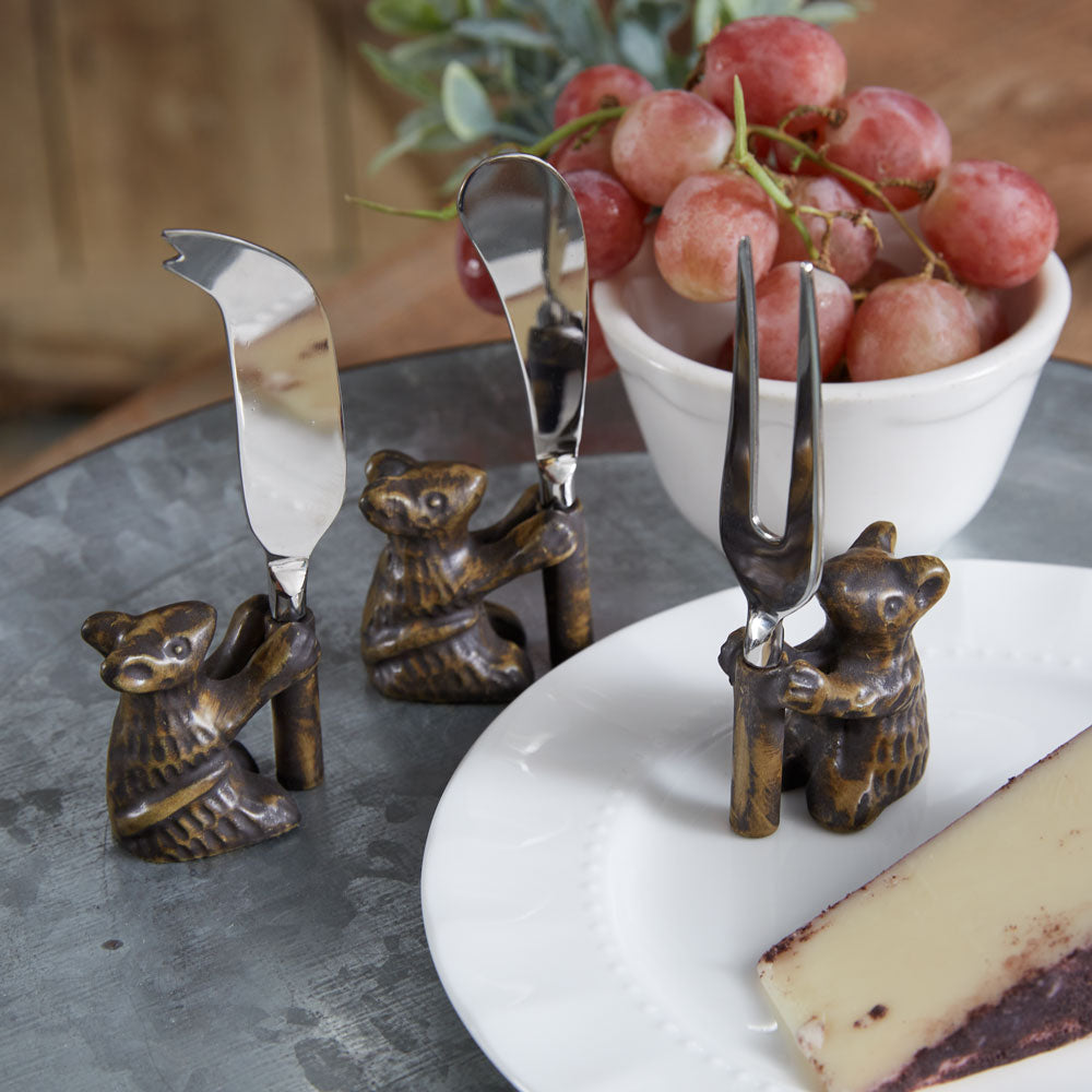 Set of Three Mouse Cheese Serving Set - Bombay Mercantile
