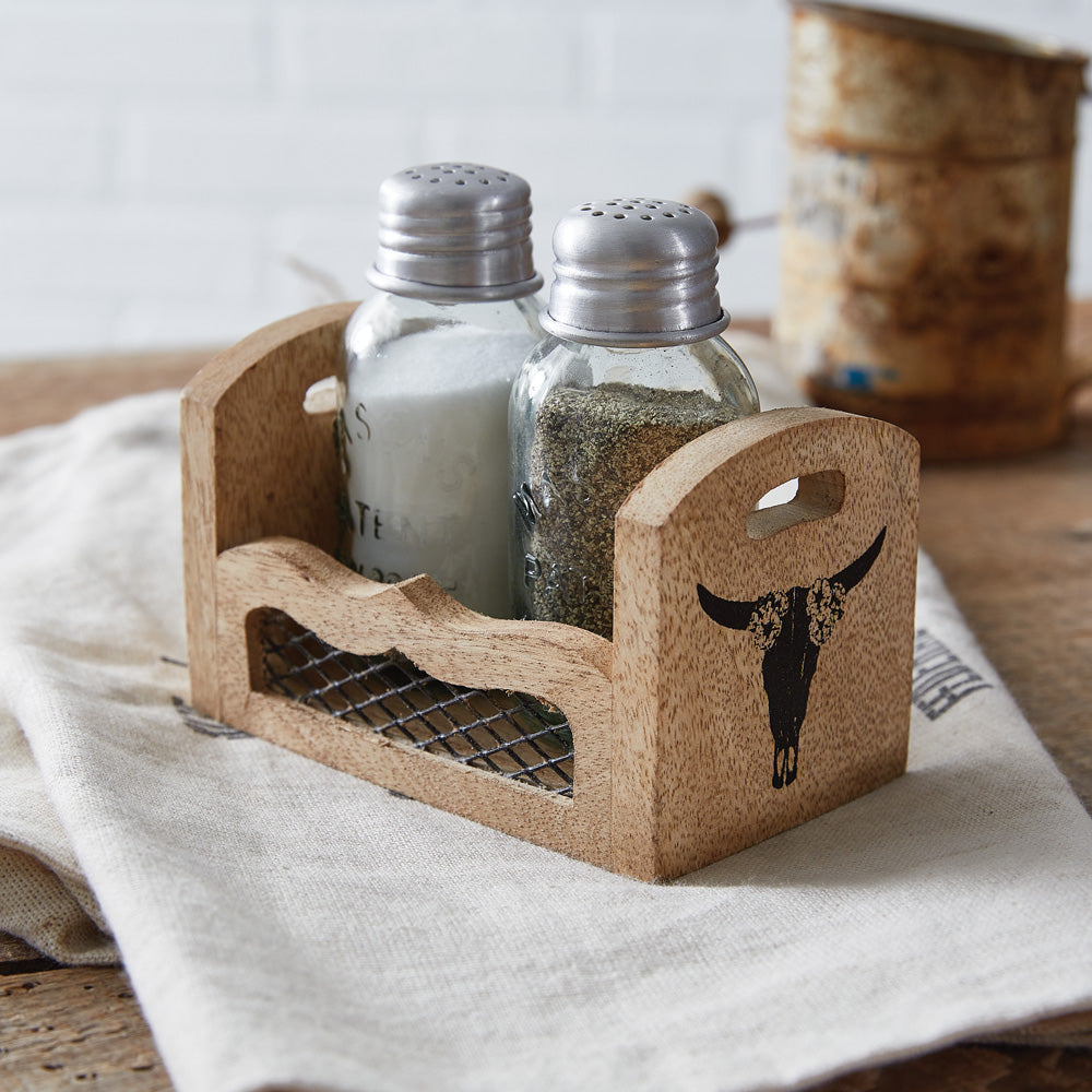 Western Salt and Pepper Caddy - Bombay Mercantile