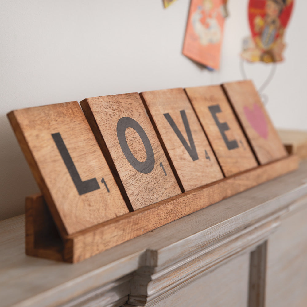 Love Tabletop Scrabble Sign - Bombay Mercantile
