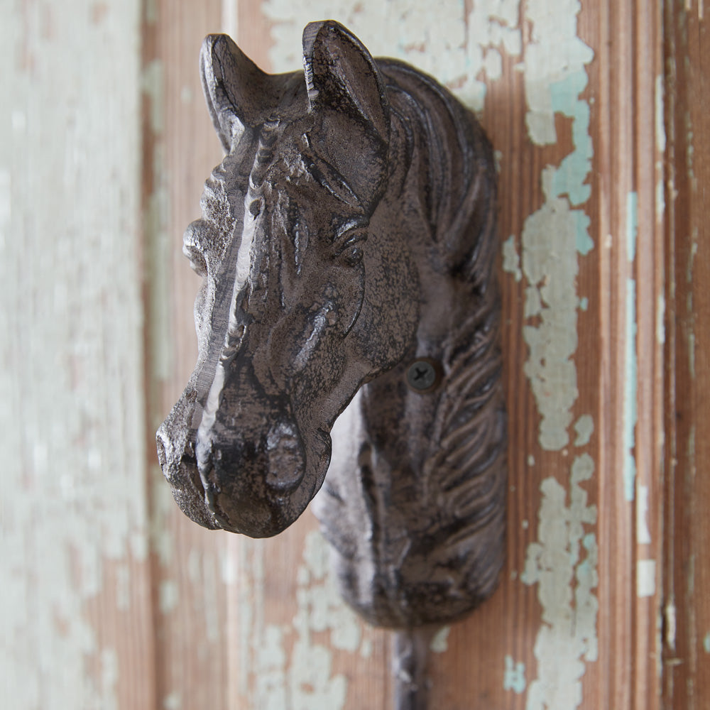 Cast Iron Horse Hook - Bombay Mercantile