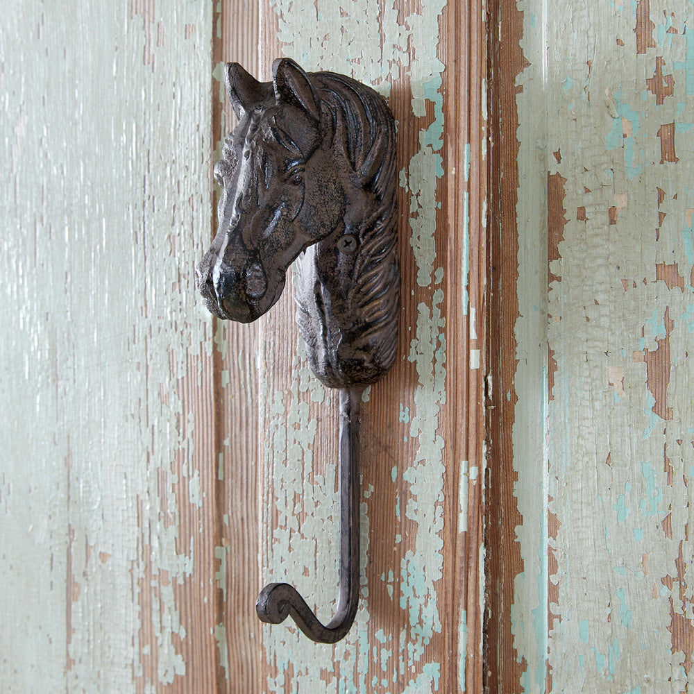 Cast Iron Horse Hook - Bombay Mercantile