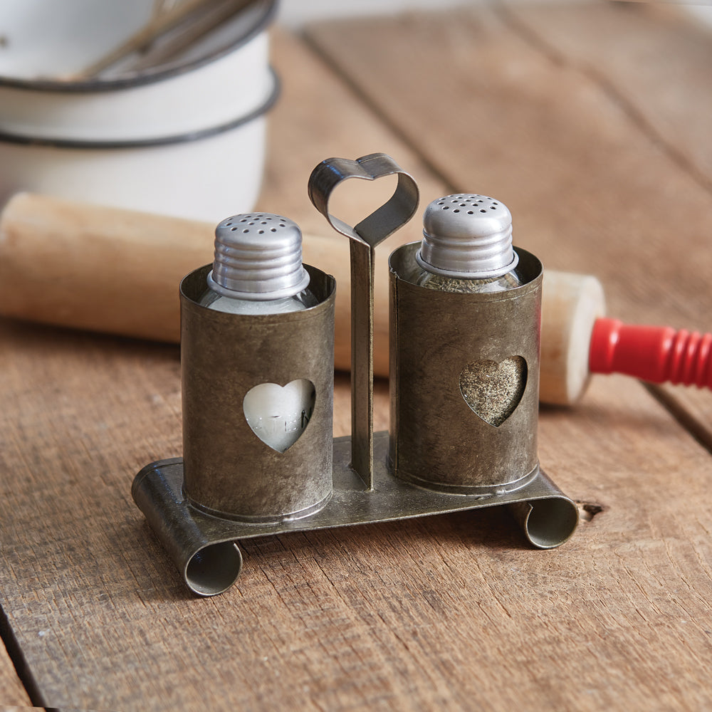 Primitive Heart Salt and Pepper Caddy - Bombay Mercantile