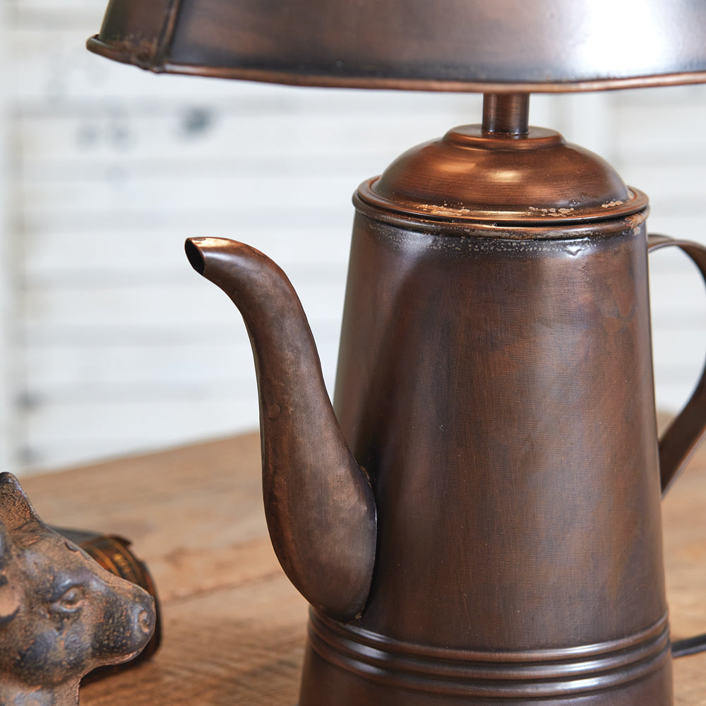Punched Star Teapot Lamp - Bombay Mercantile