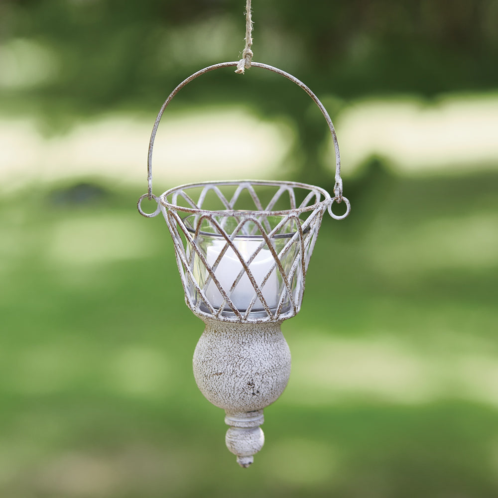Hanging Wire Votive Holder - Box of 2 - Bombay Mercantile