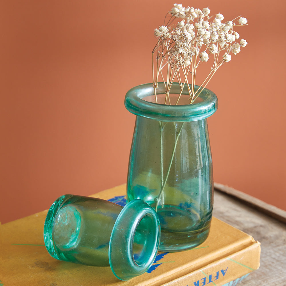 Set of Two Mushroom Bud Vases - Bombay Mercantile