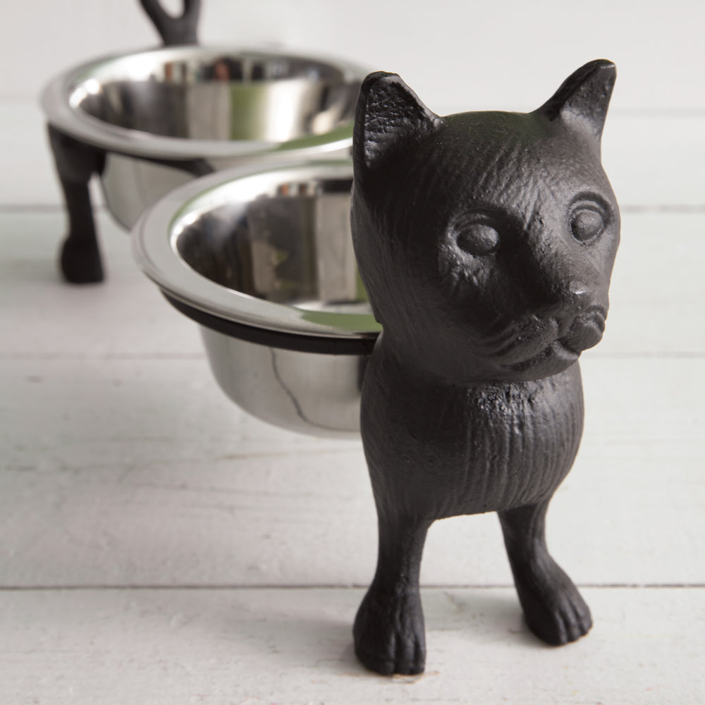 Cast Iron Cat Feeder - Bombay Mercantile