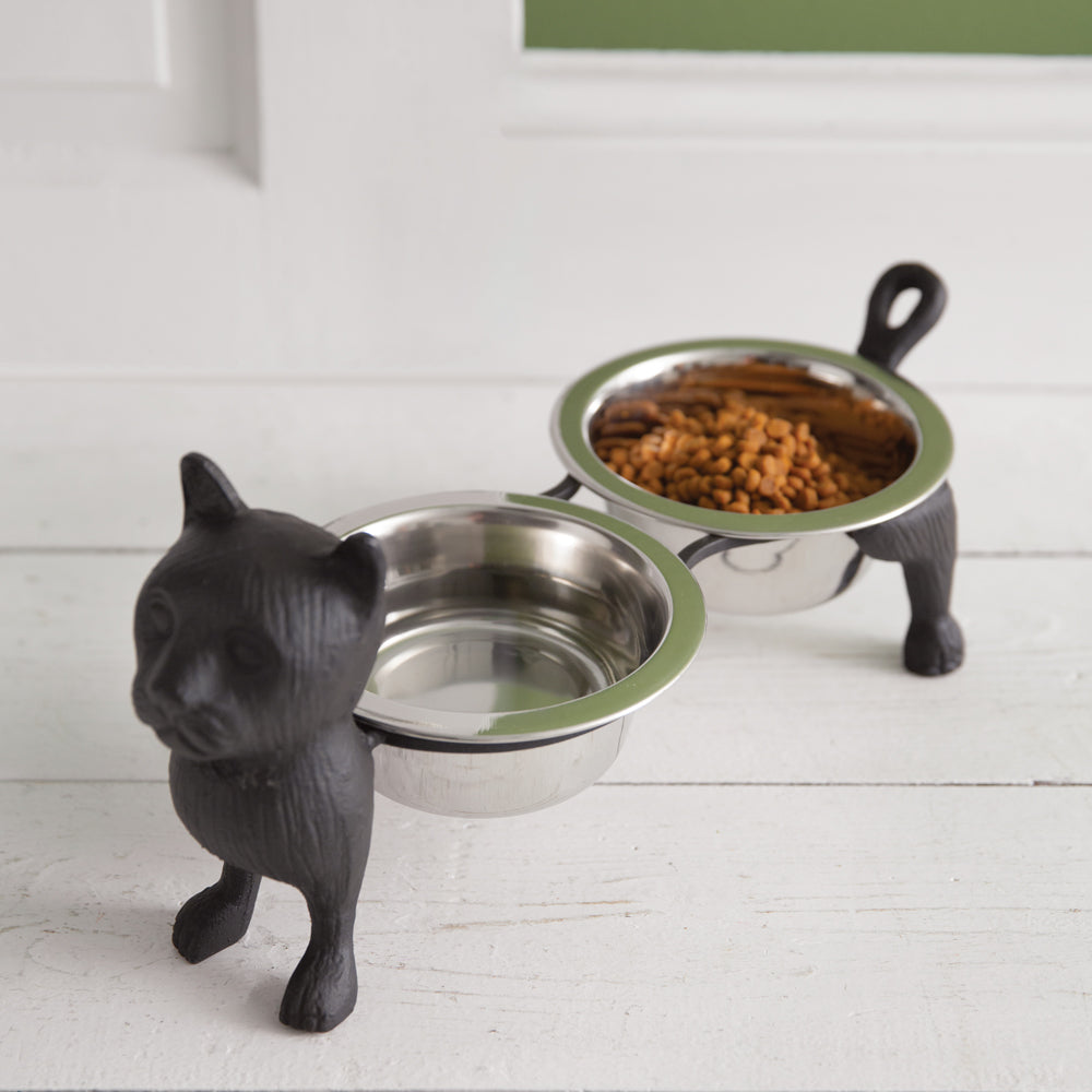 Cast Iron Cat Feeder - Bombay Mercantile