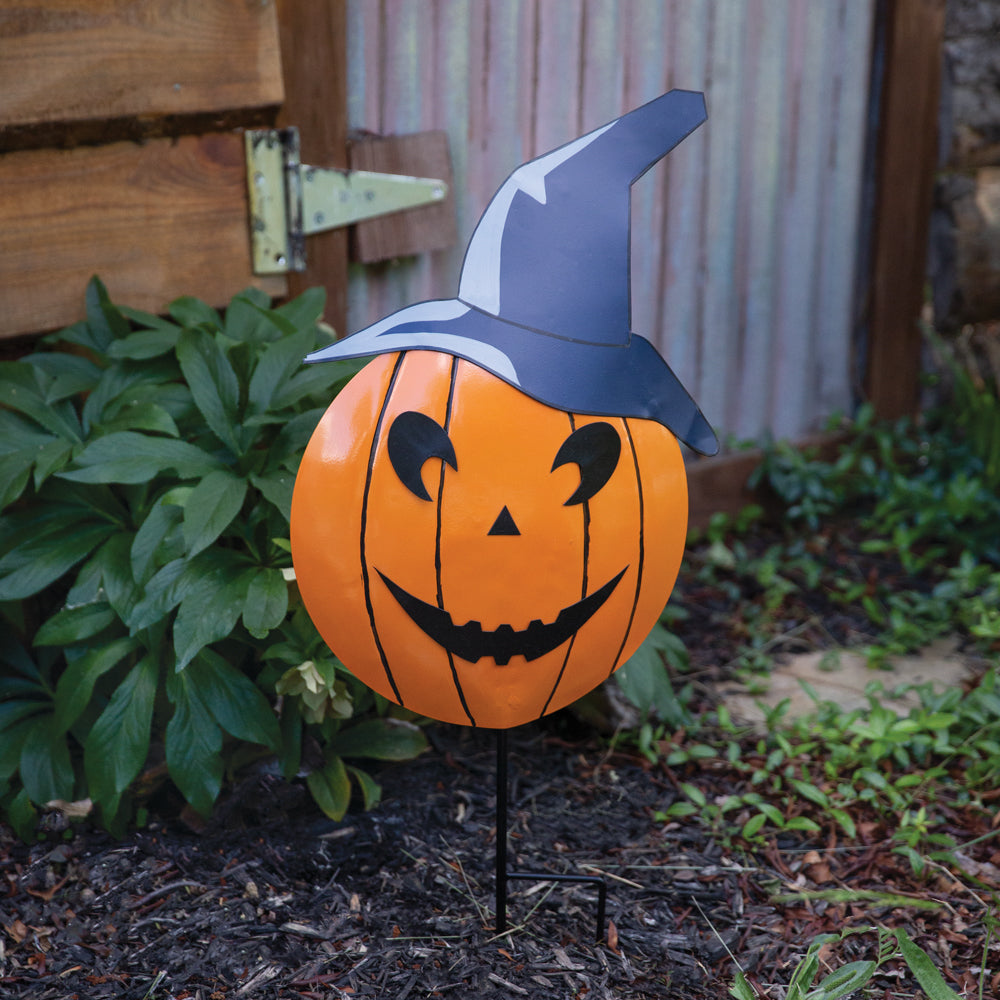 Jack-O-Lantern Garden Stake - Bombay Mercantile