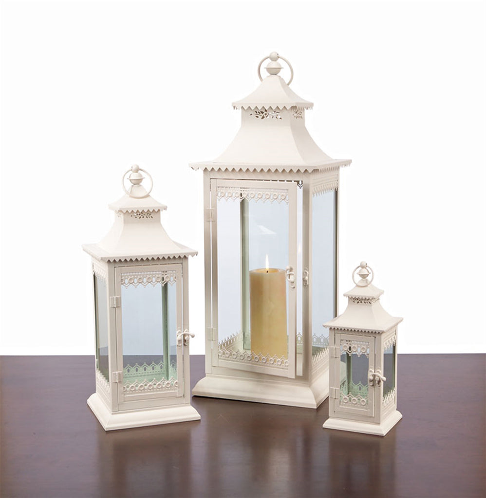 Set of 3 Victorian Lantern - Bombay Mercantile