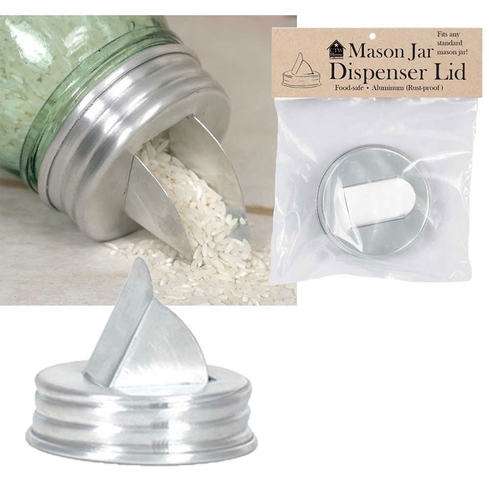 Mason Jar Grain Pourer Lid - Box of 4 - Bombay Mercantile