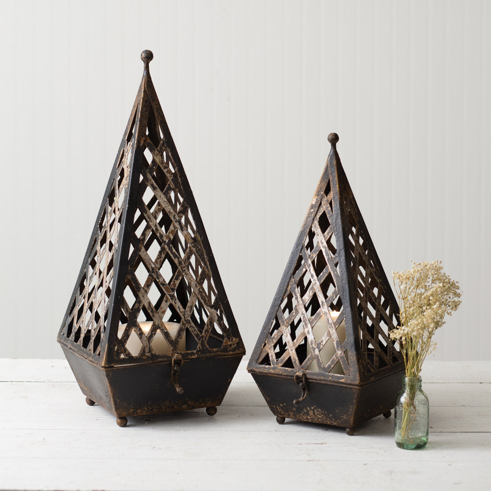 Set of Two Napoleon Lanterns - Bombay Mercantile