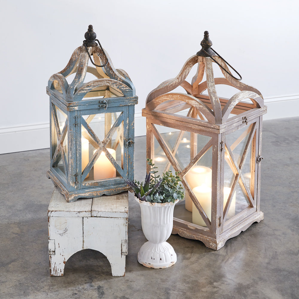 Set of Two Loire Valley Lanterns - Bombay Mercantile