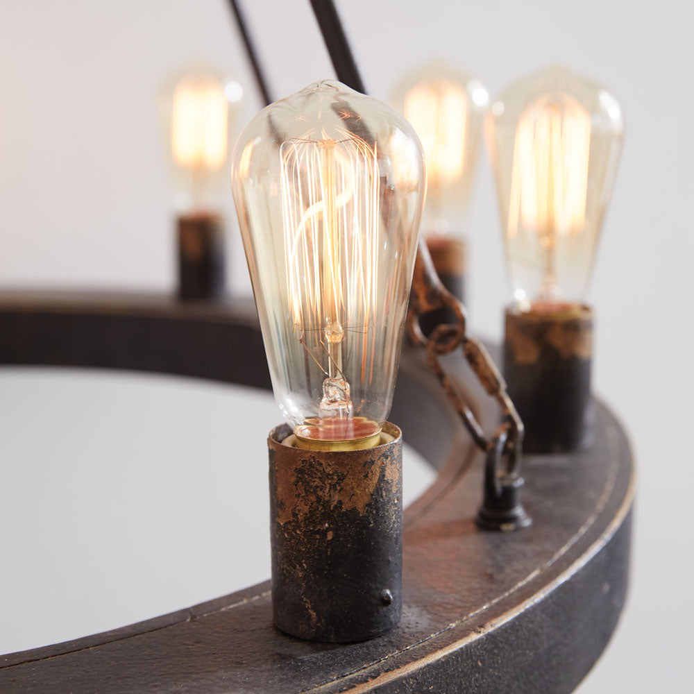 Wagon Wheel Chandelier - Bombay Mercantile