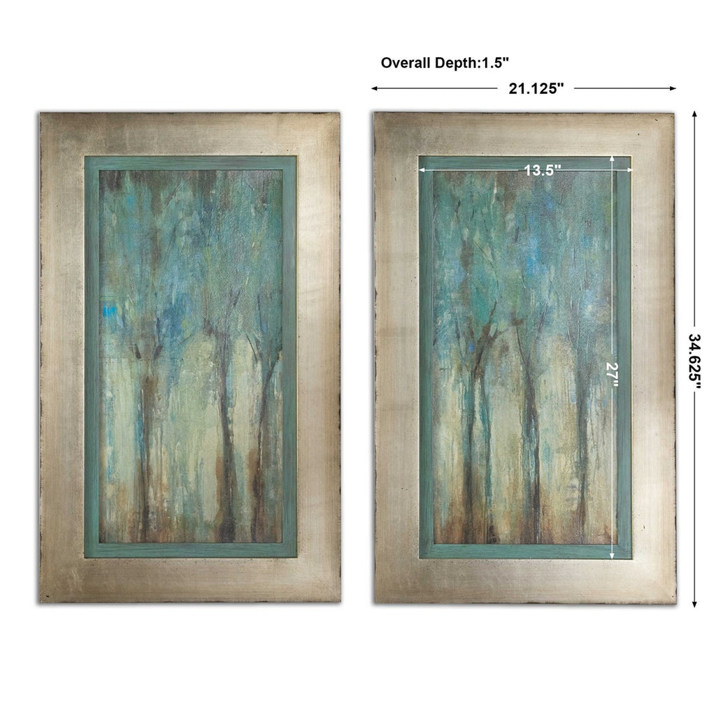 Whispering Wind Framed Art, Set of 2 - Bombay Mercantile