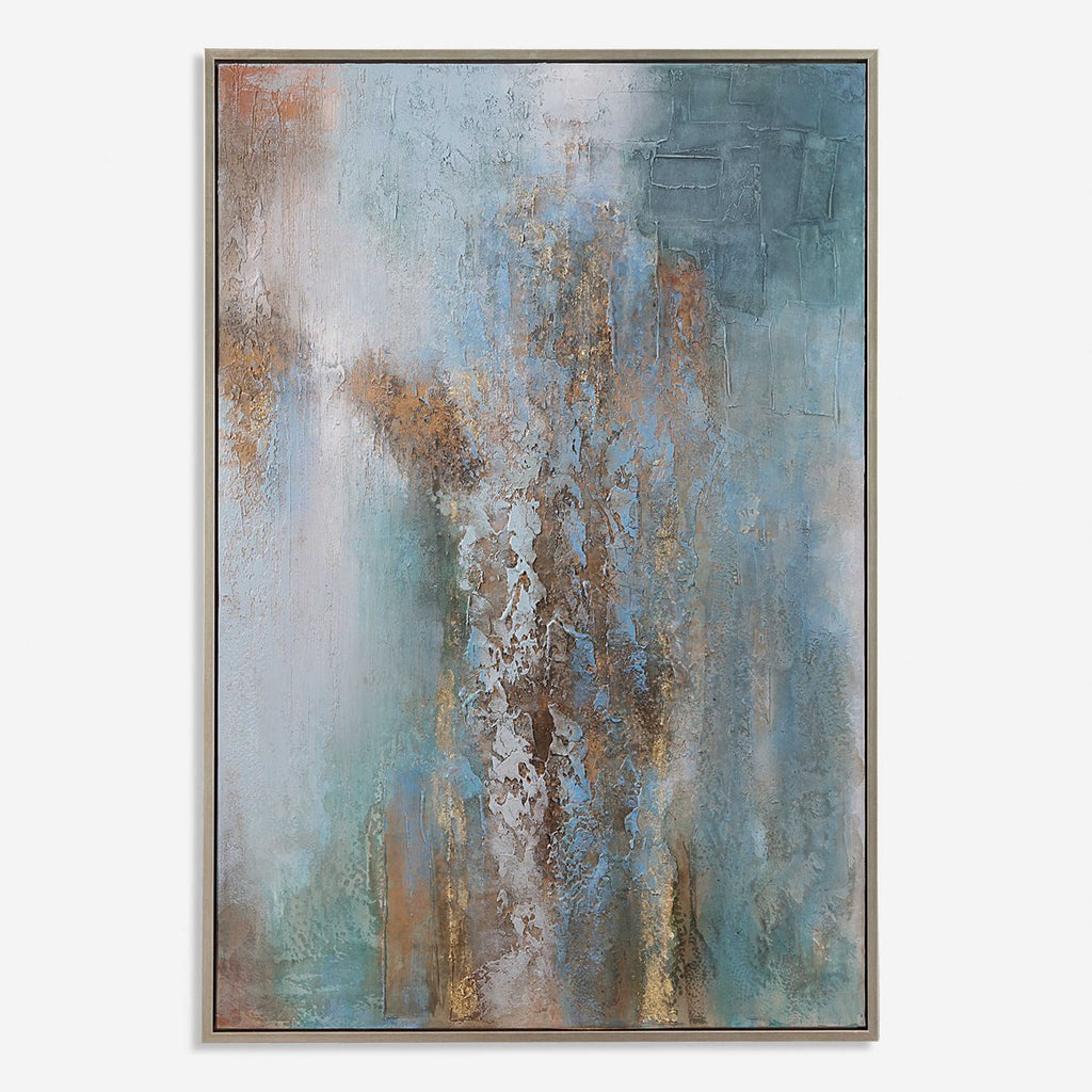 Rendezvous Hand Painted Abstract Art - Bombay Mercantile