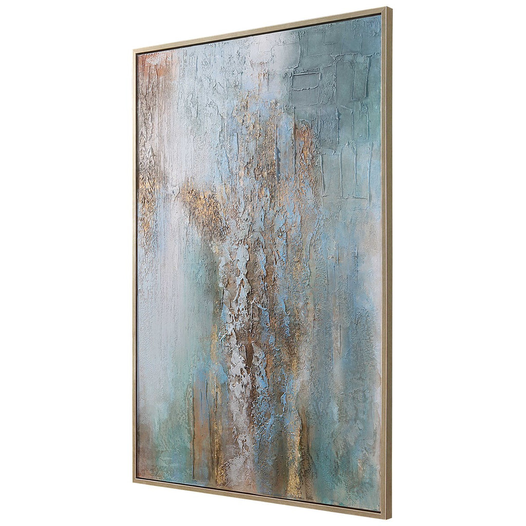 Rendezvous Hand Painted Abstract Art - Bombay Mercantile