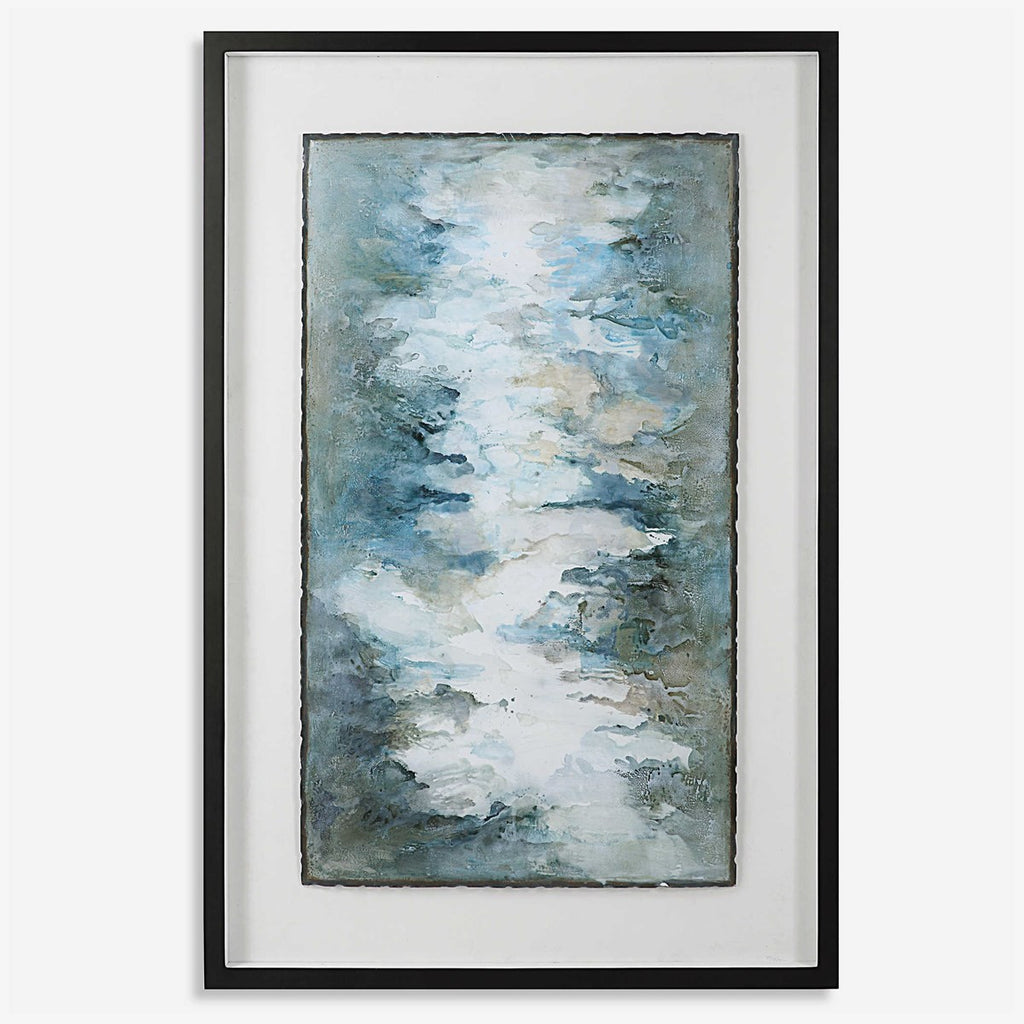Lakeside Grande Framed Abstract Print - Bombay Mercantile