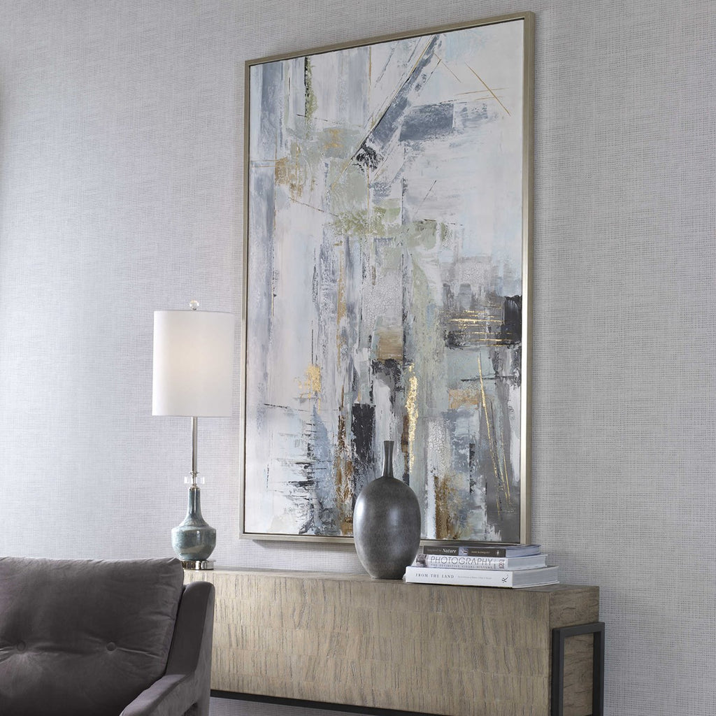 Natural Springs Hand Painted Canvas Art - Bombay Mercantile