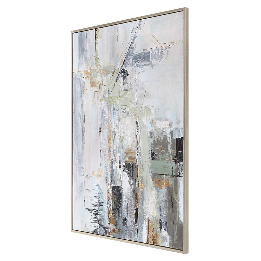 Natural Springs Hand Painted Canvas Art - Bombay Mercantile