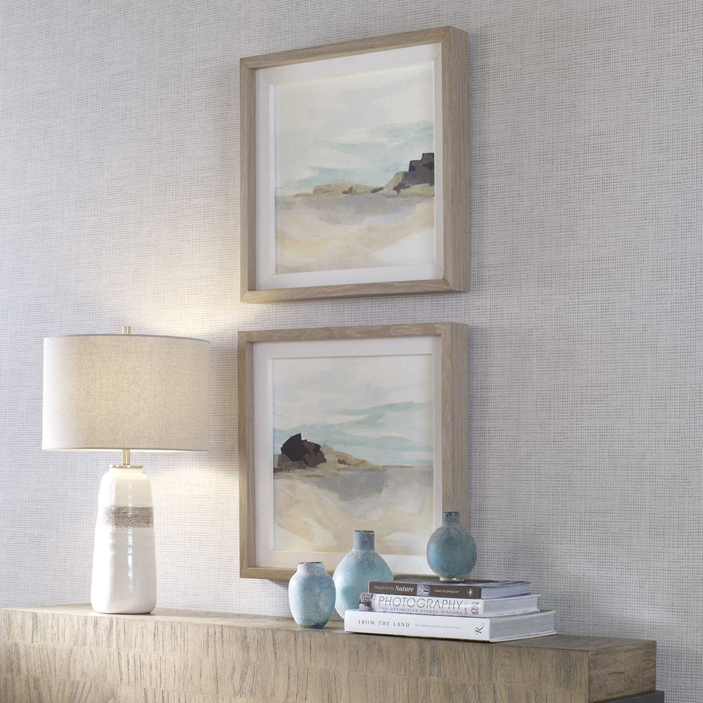 Glacial Coast Framed Prints, Set of 2 - Bombay Mercantile