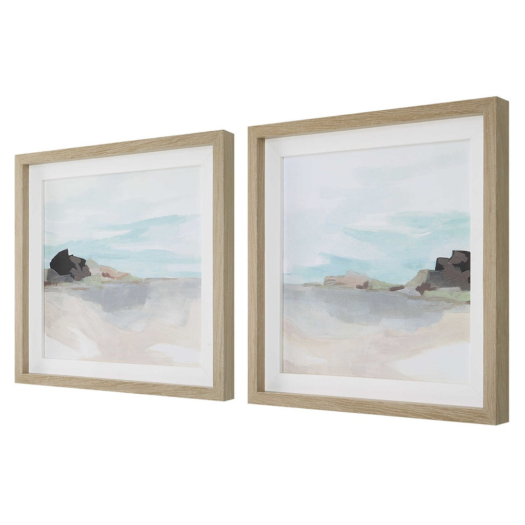 Glacial Coast Framed Prints, Set of 2 - Bombay Mercantile