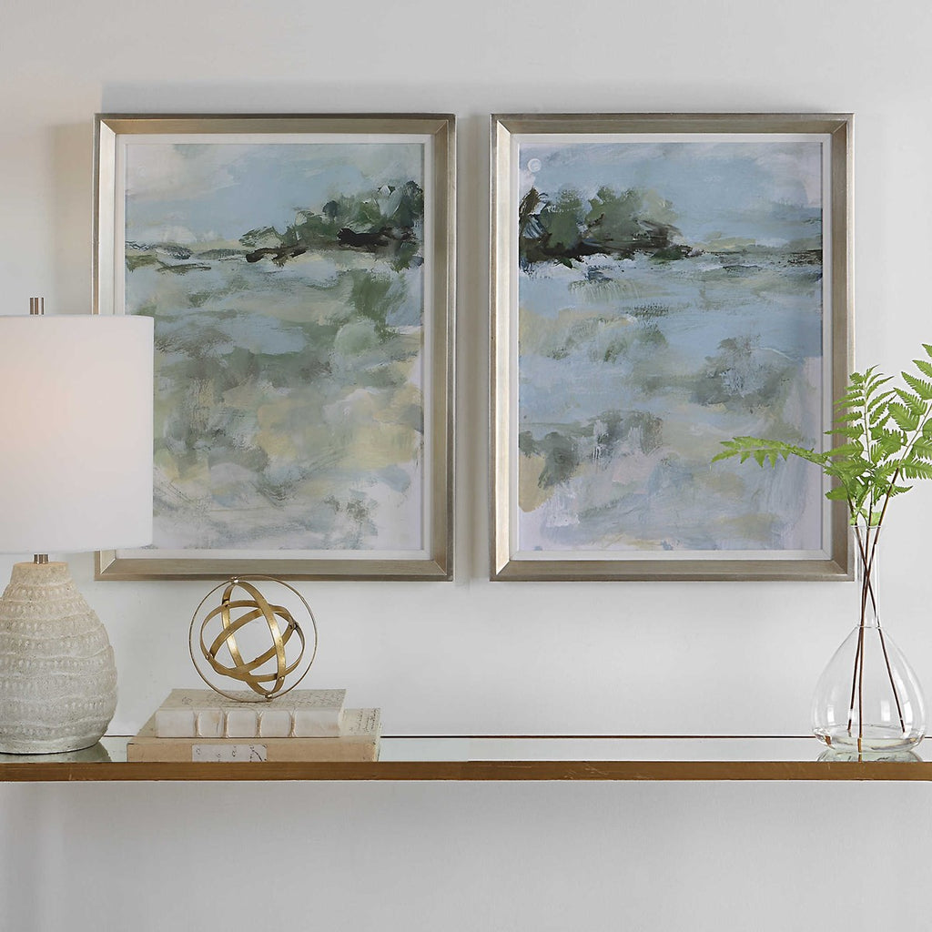 Far Away View Framed Prints, Set of 2 - Bombay Mercantile