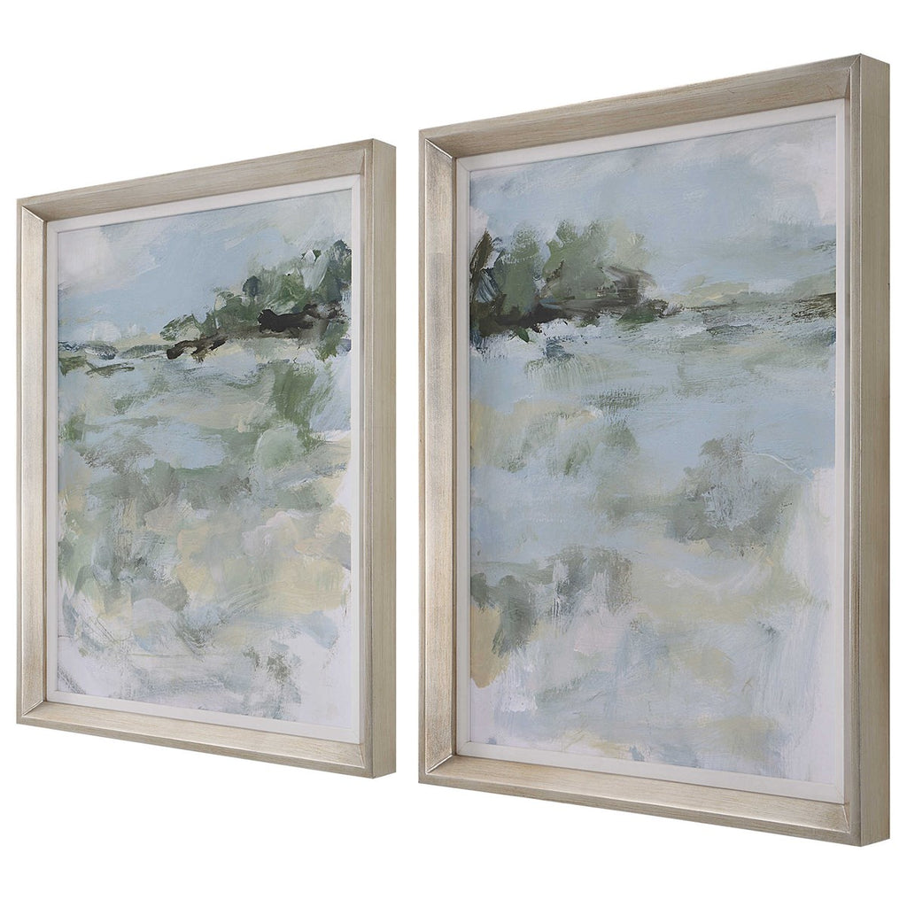 Far Away View Framed Prints, Set of 2 - Bombay Mercantile
