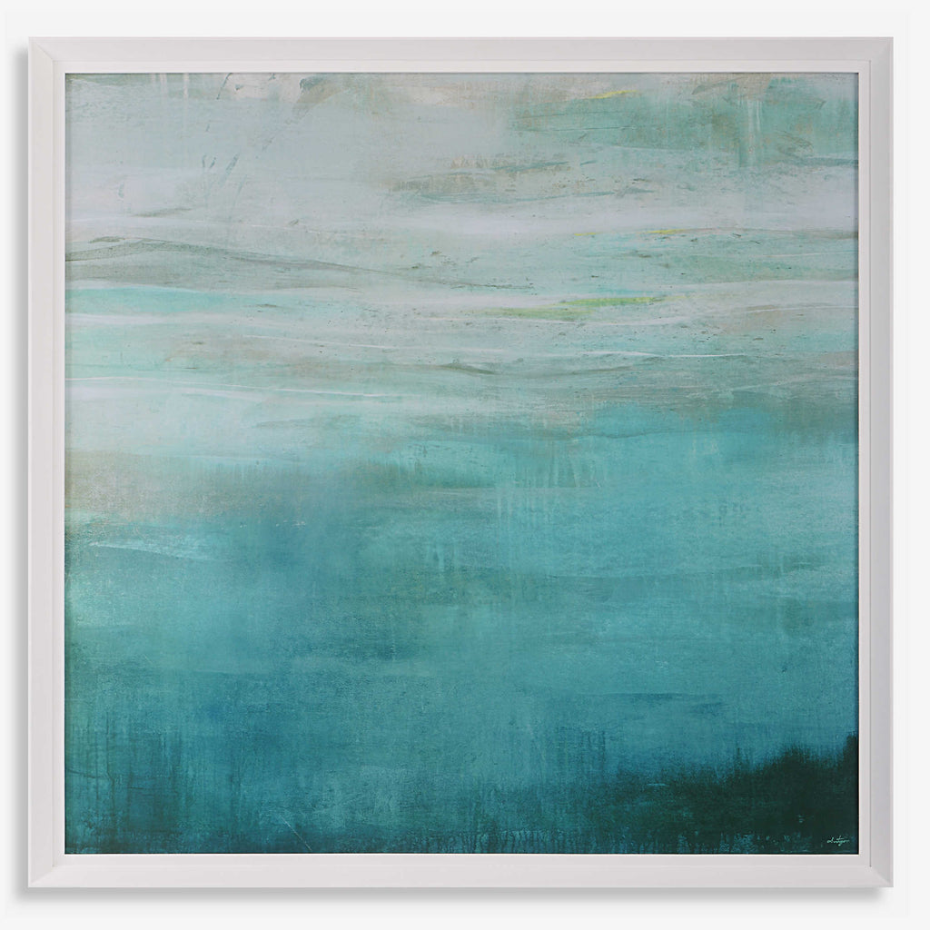Cancun Teal Framed Print - Bombay Mercantile