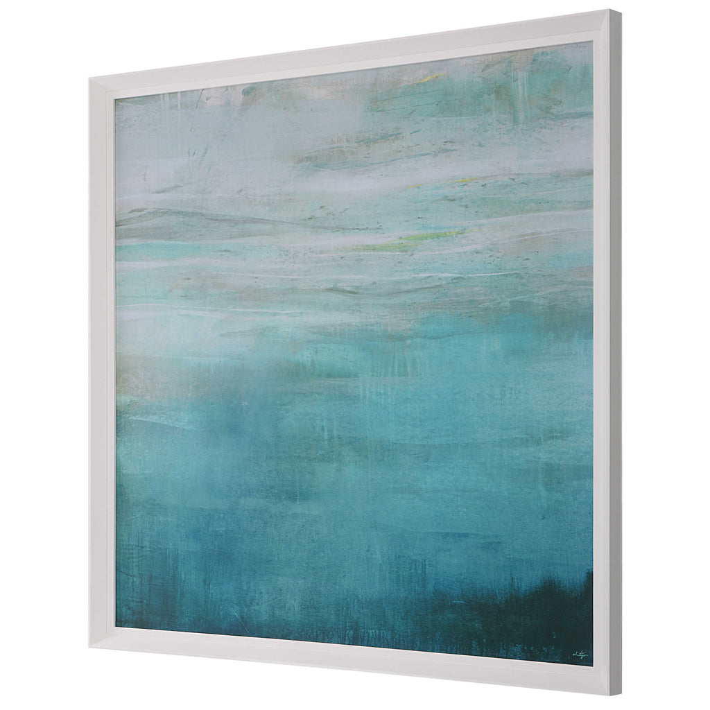 Cancun Teal Framed Print - Bombay Mercantile