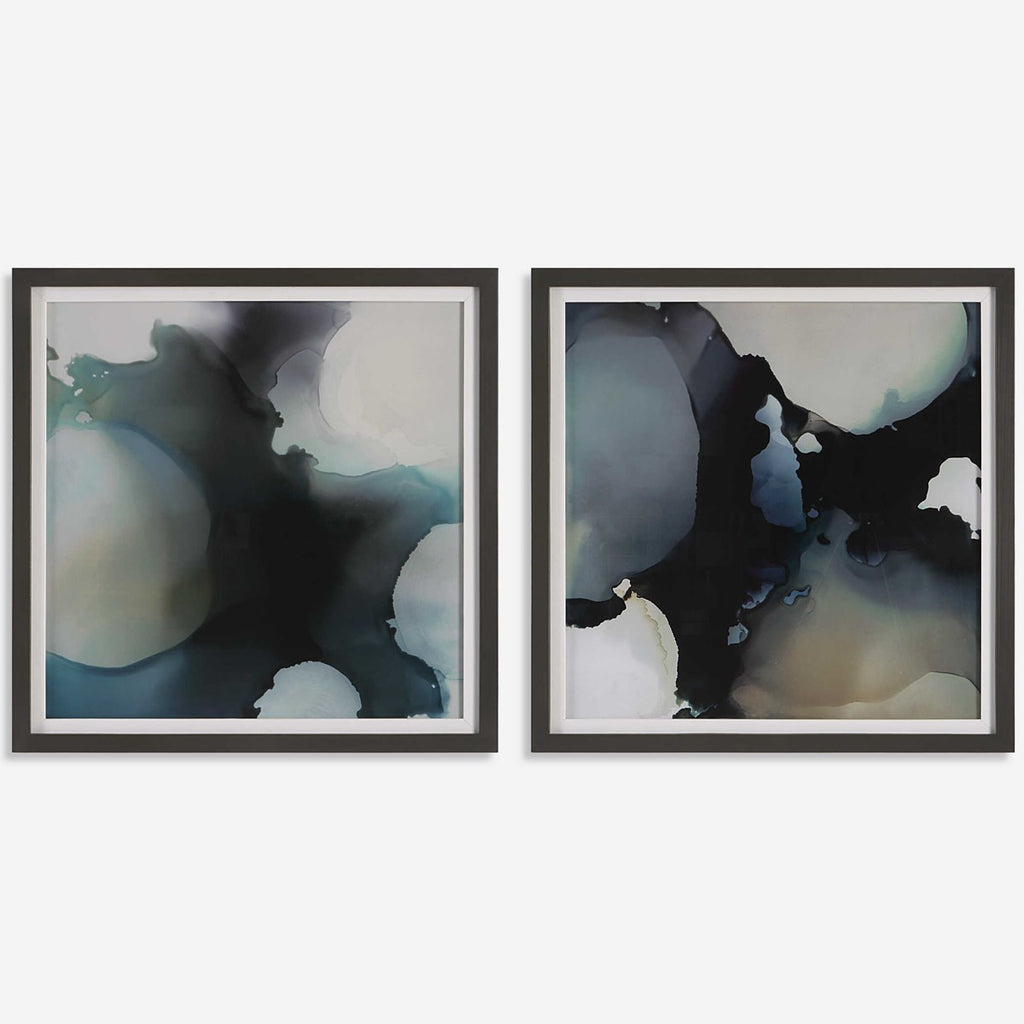 Telescopic Abstract Framed Prints, Set of 2 - Bombay Mercantile