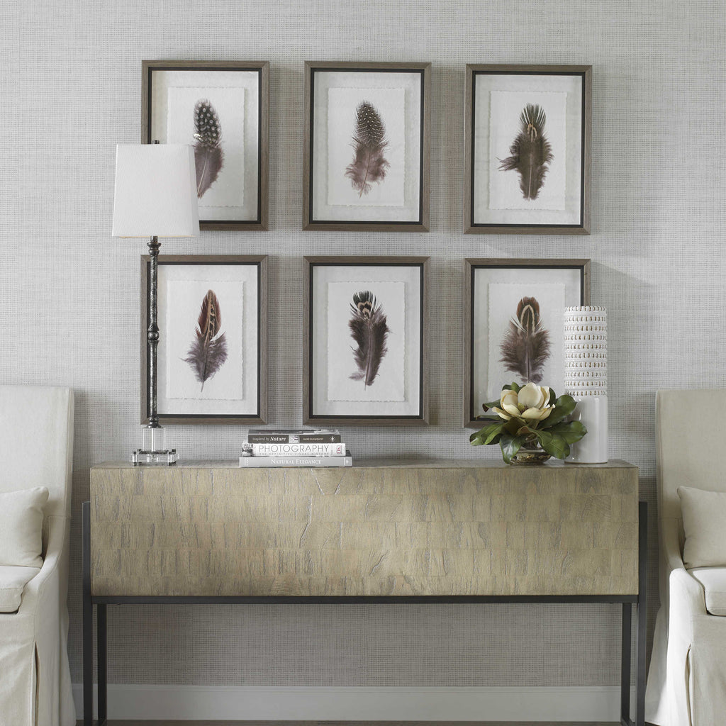 Birds Of A Feather Framed Prints, Set of 6 - Bombay Mercantile
