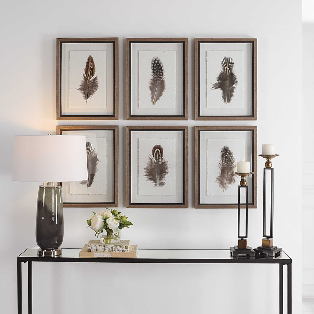 Birds Of A Feather Framed Prints, Set of 6 - Bombay Mercantile
