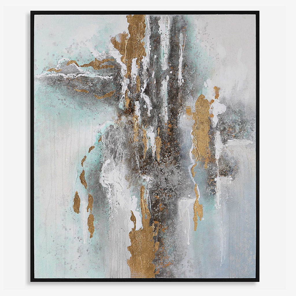 Mountain Mist Hand Painted Canvas - Bombay Mercantile