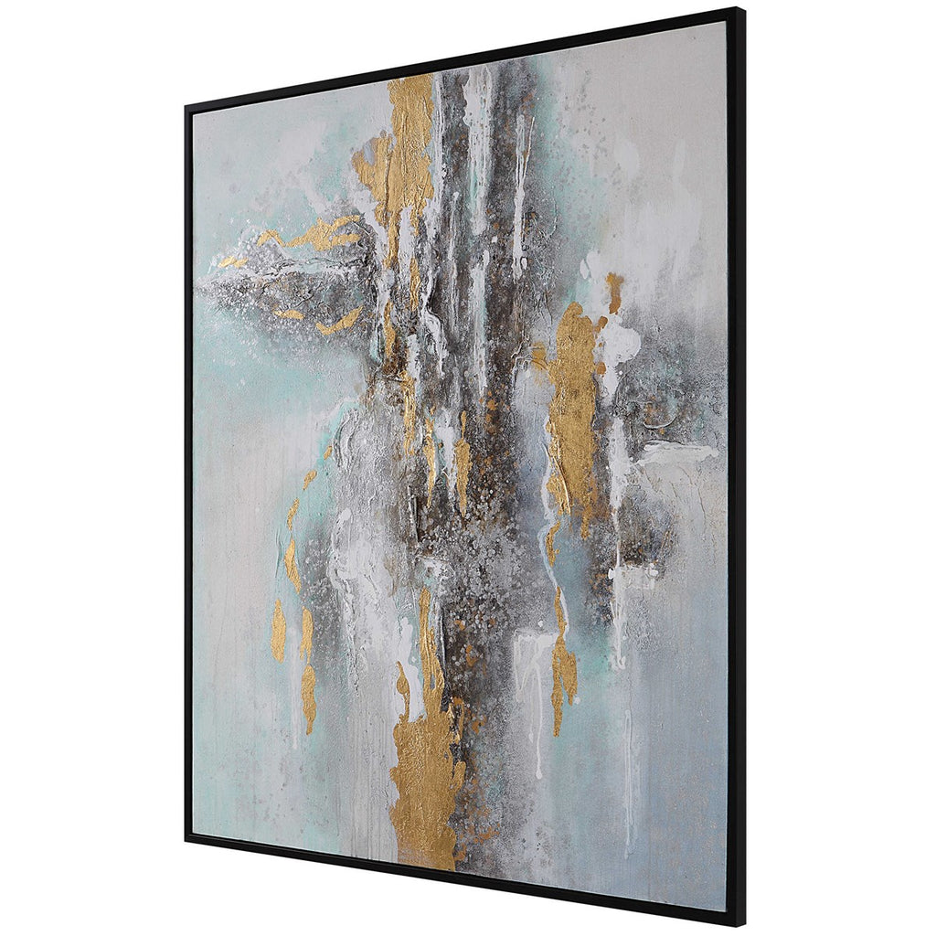 Mountain Mist Hand Painted Canvas - Bombay Mercantile