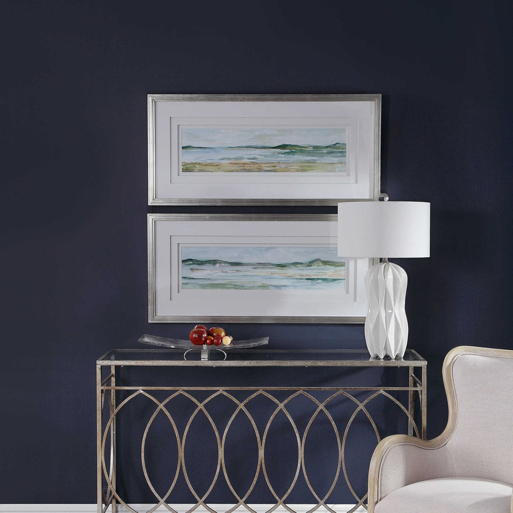 Panoramic Seascape Framed Prints Set of 2 - Bombay Mercantile