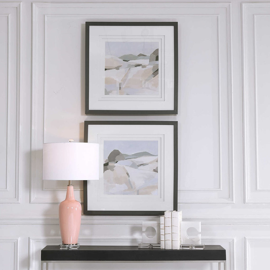 Western Landscape Modern Prints, Set of 2 - Bombay Mercantile