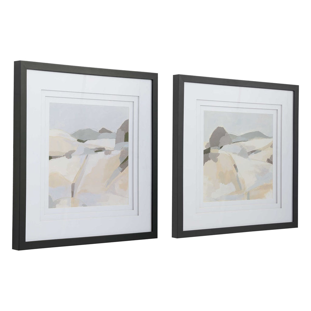 Western Landscape Modern Prints, Set of 2 - Bombay Mercantile