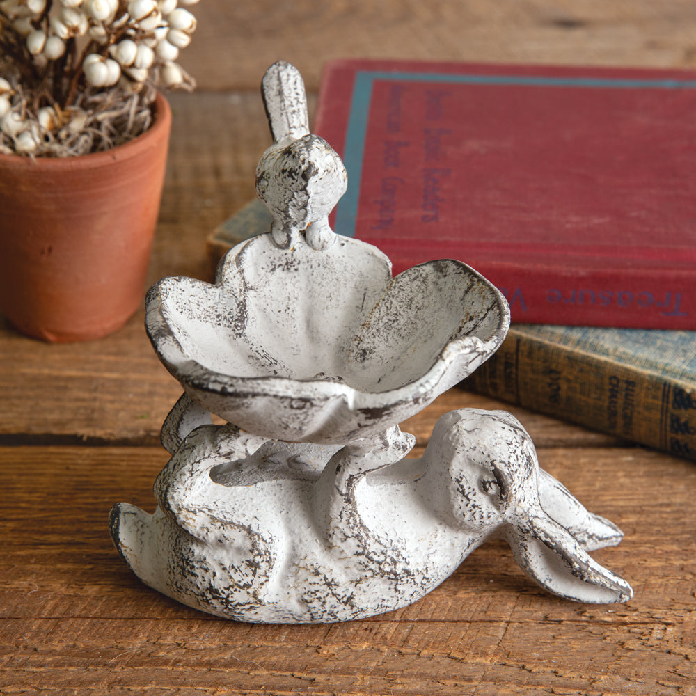 Bunny Bird Feeder Dish - Bombay Mercantile