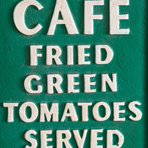 Fried Green Tomatoes Cast Iron Wall Sign - Bombay Mercantile
