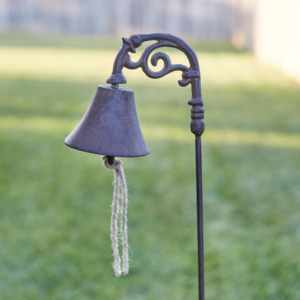 Dinner Bell Garden Stake - Bombay Mercantile