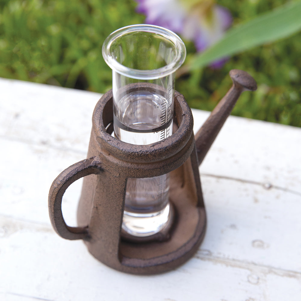 Watering Can Tabletop Rain Gauge - Bombay Mercantile