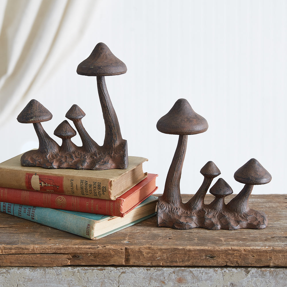 Mushroom Sprouts Bookends - Bombay Mercantile