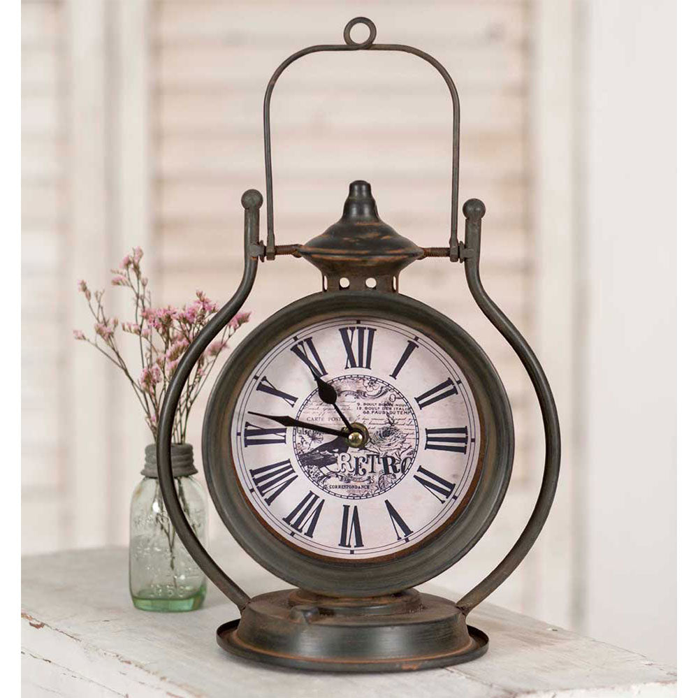 Retro Tabletop Clock - Bombay Mercantile
