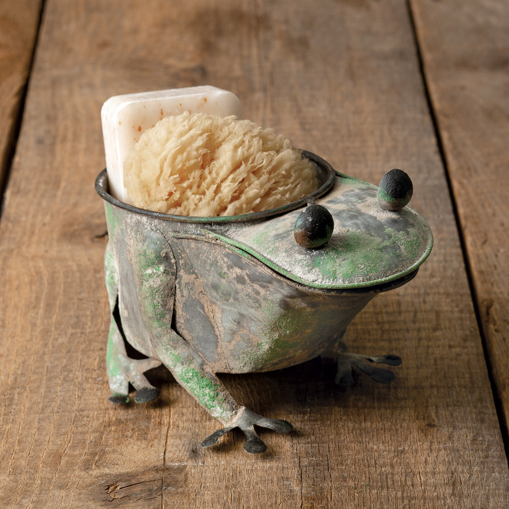 Rusty Frog Planter - Bombay Mercantile