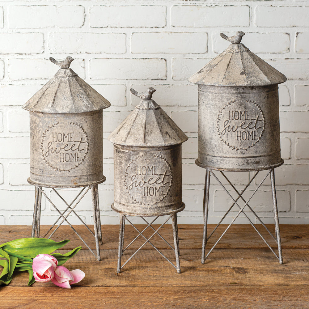 Set of Three Silo Containers - Bombay Mercantile