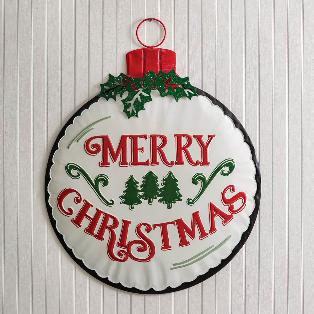 Metal Christmas Ornament Wall Decor - Bombay Mercantile