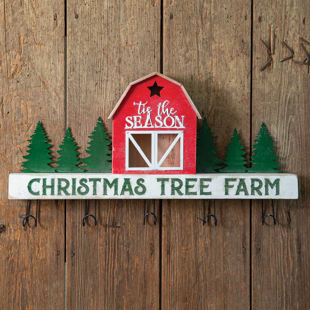 Christmas Tree Farm Wall Rack - Bombay Mercantile