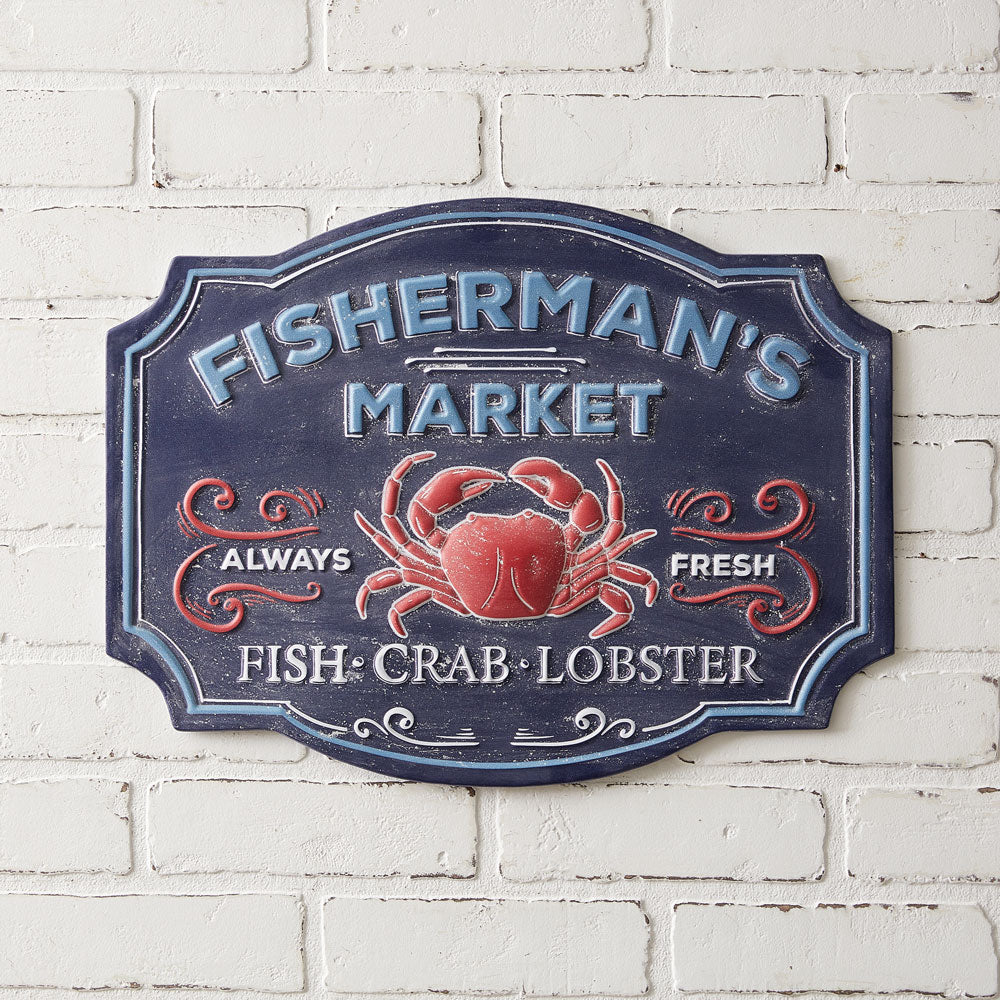 Fisherman's Market Wall Sign - Bombay Mercantile