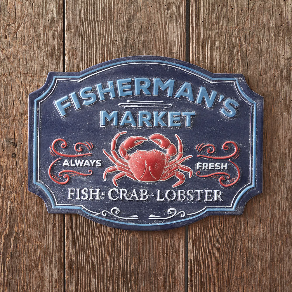 Fisherman's Market Wall Sign - Bombay Mercantile