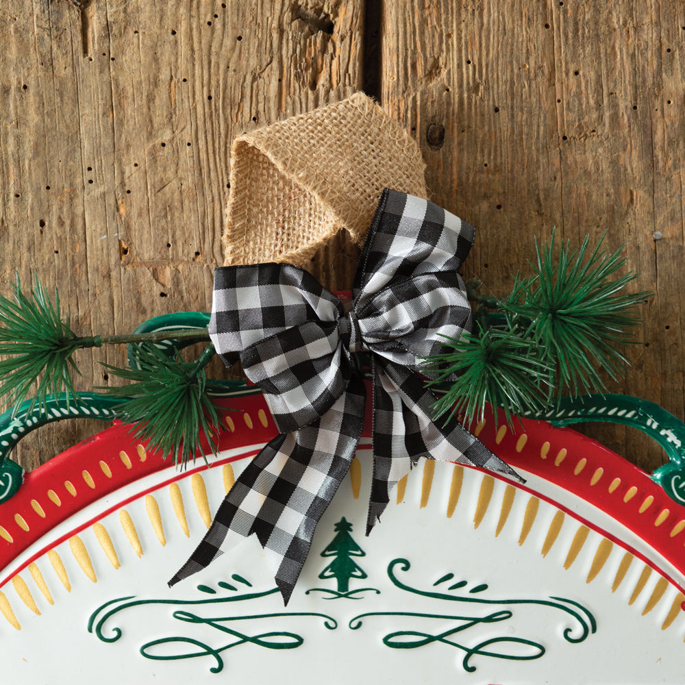 Peace On Earth Metal Ornament Sign - Bombay Mercantile